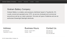 Tablet Screenshot of grahambattery.com